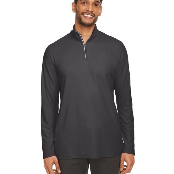 Fusion ChromaSoft™ Pique Quarter-Zip Pullover Thumbnail