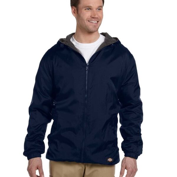 Fleece Lined Nylon Hooded Jacket Thumbnail