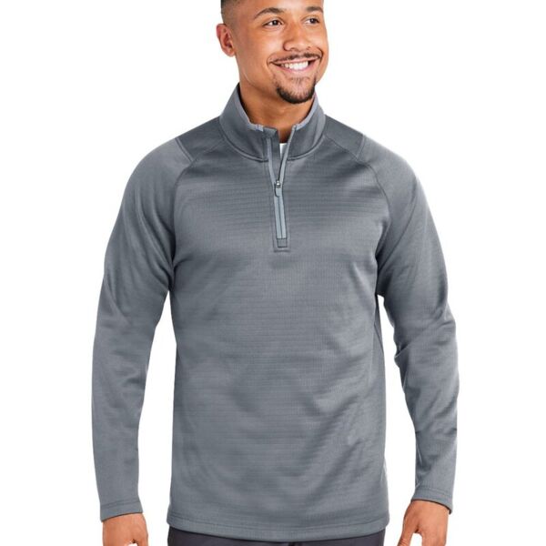 Waffle Fleece Quarter-Zip Pullover Thumbnail