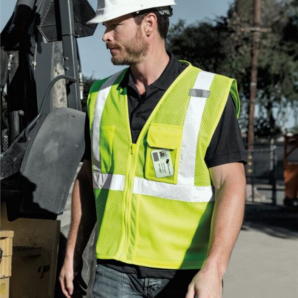 Clear ID Vest with Zipper Closure Thumbnail