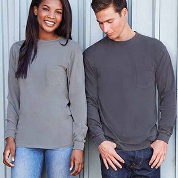 Inspired Dye Long Sleeve Pocket Crew Thumbnail