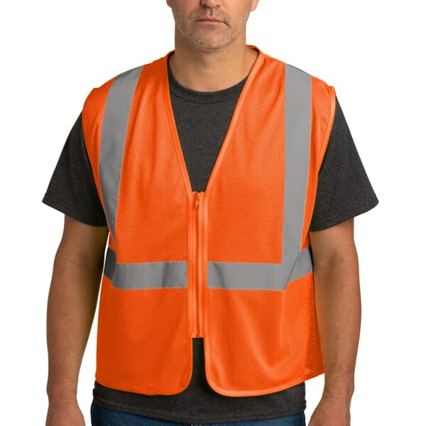 Ansi 107 Class 2 Economy Mesh Zippered Vest Thumbnail