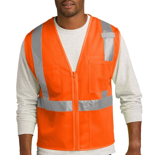 Ansi 107 Class 2 Mesh Zippered Vest Thumbnail