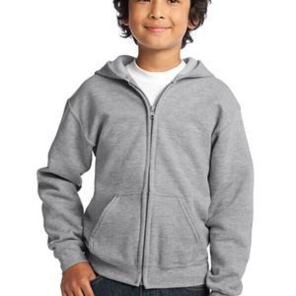 Youth Heavy Blend ™ Full Zip Hooded Sweatshirt Thumbnail